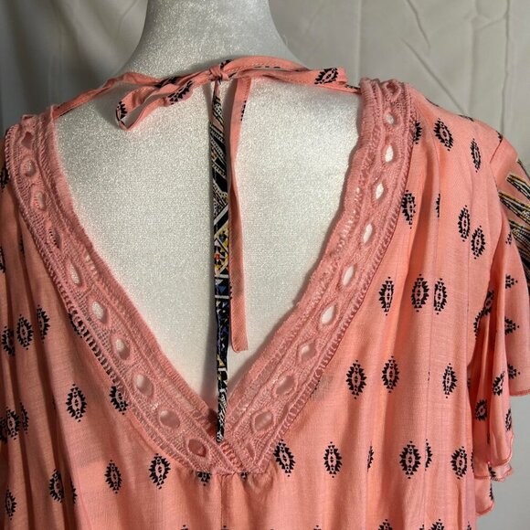 Suzanne Betro Top Size 2X V-neck front and back - Picture 6 of 8